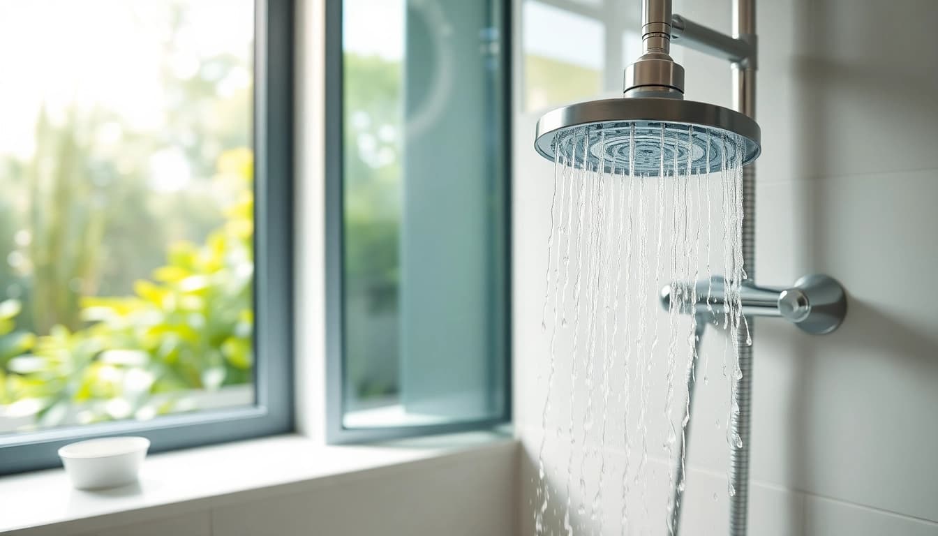 Enhance your bathroom with a stylish shower uk featuring elegant fixtures and natural lighting.